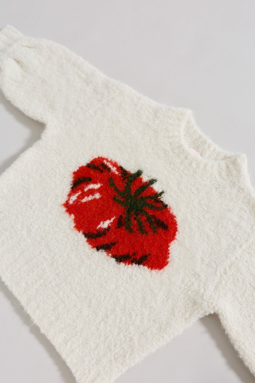 Tomato Boucle Knit Jumper