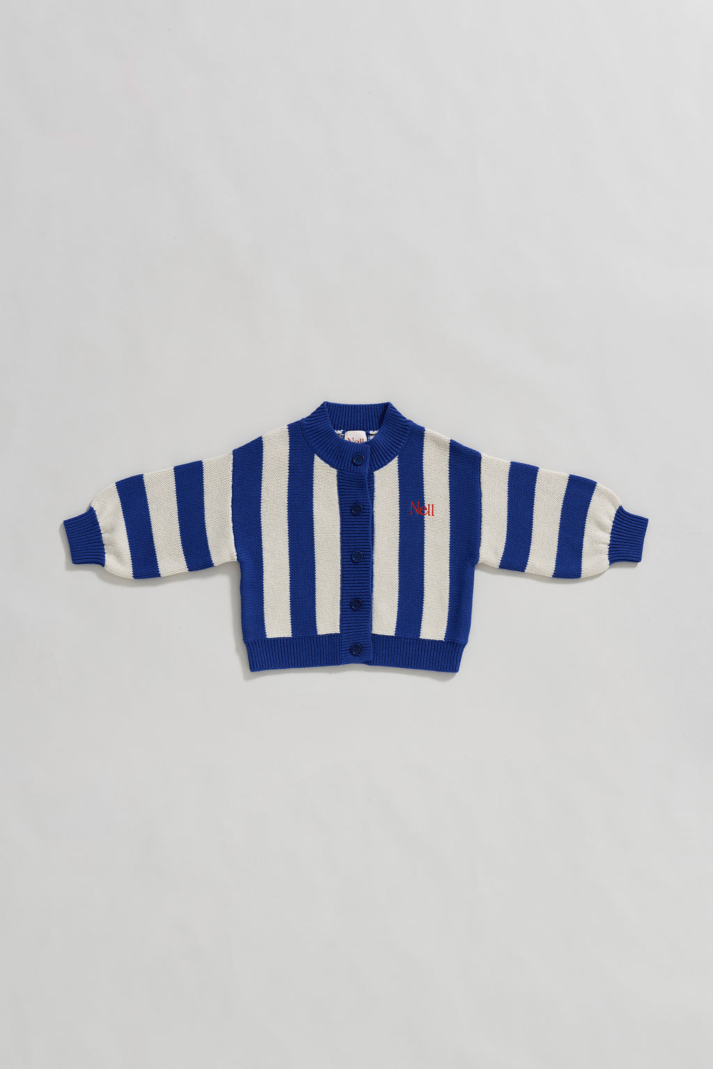 Blueberry Stripe Knit Cardigan