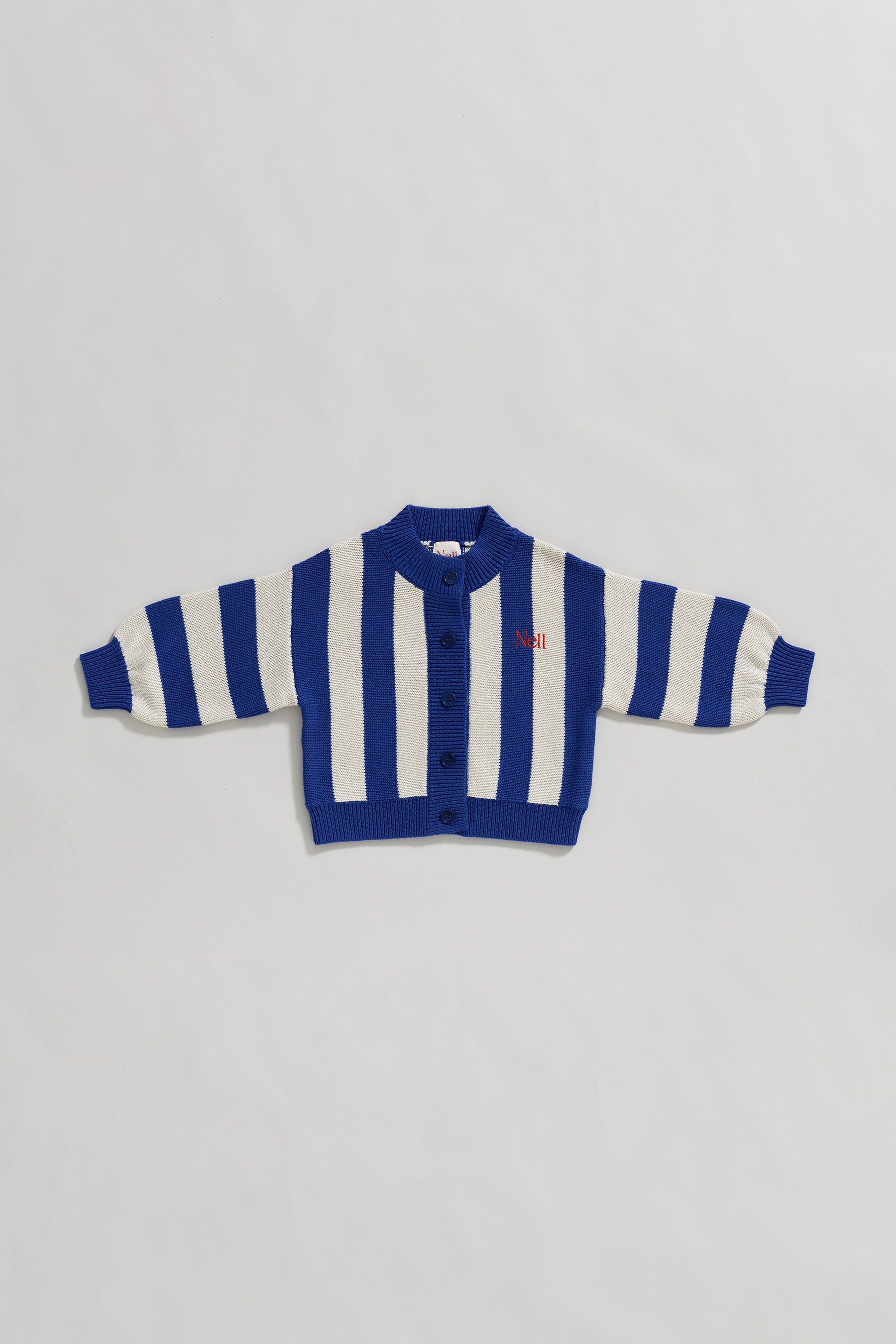 Blueberry Stripe Knit Cardigan
