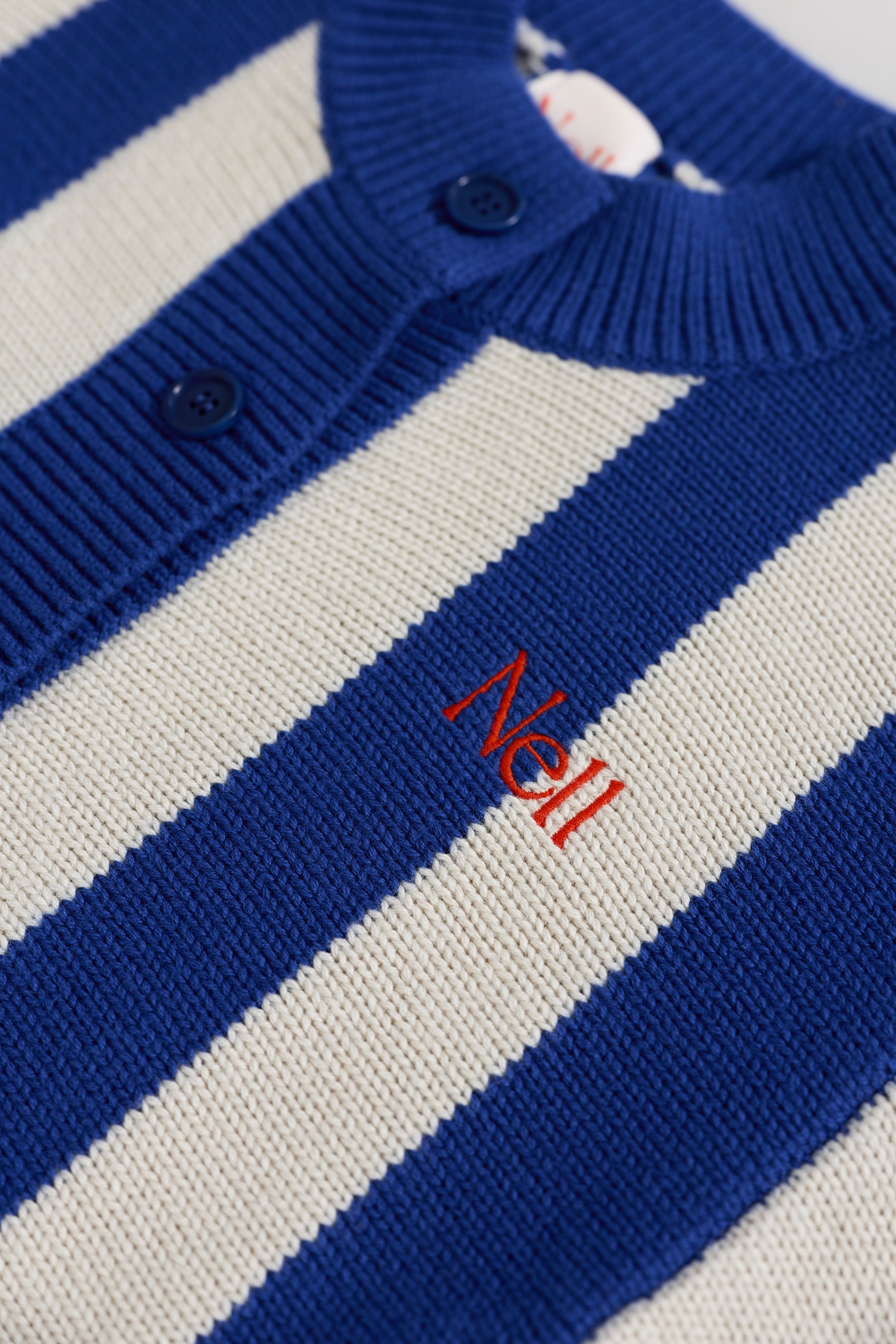 Blueberry Stripe Knit Cardigan