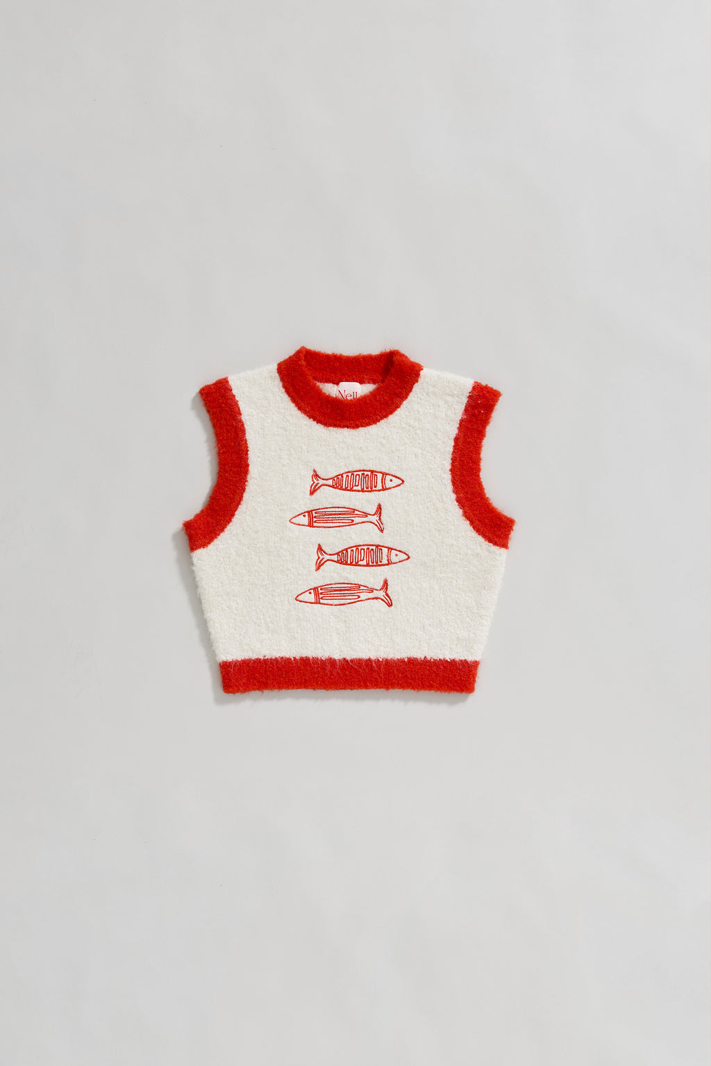 Sardine Boucle Knit Vest