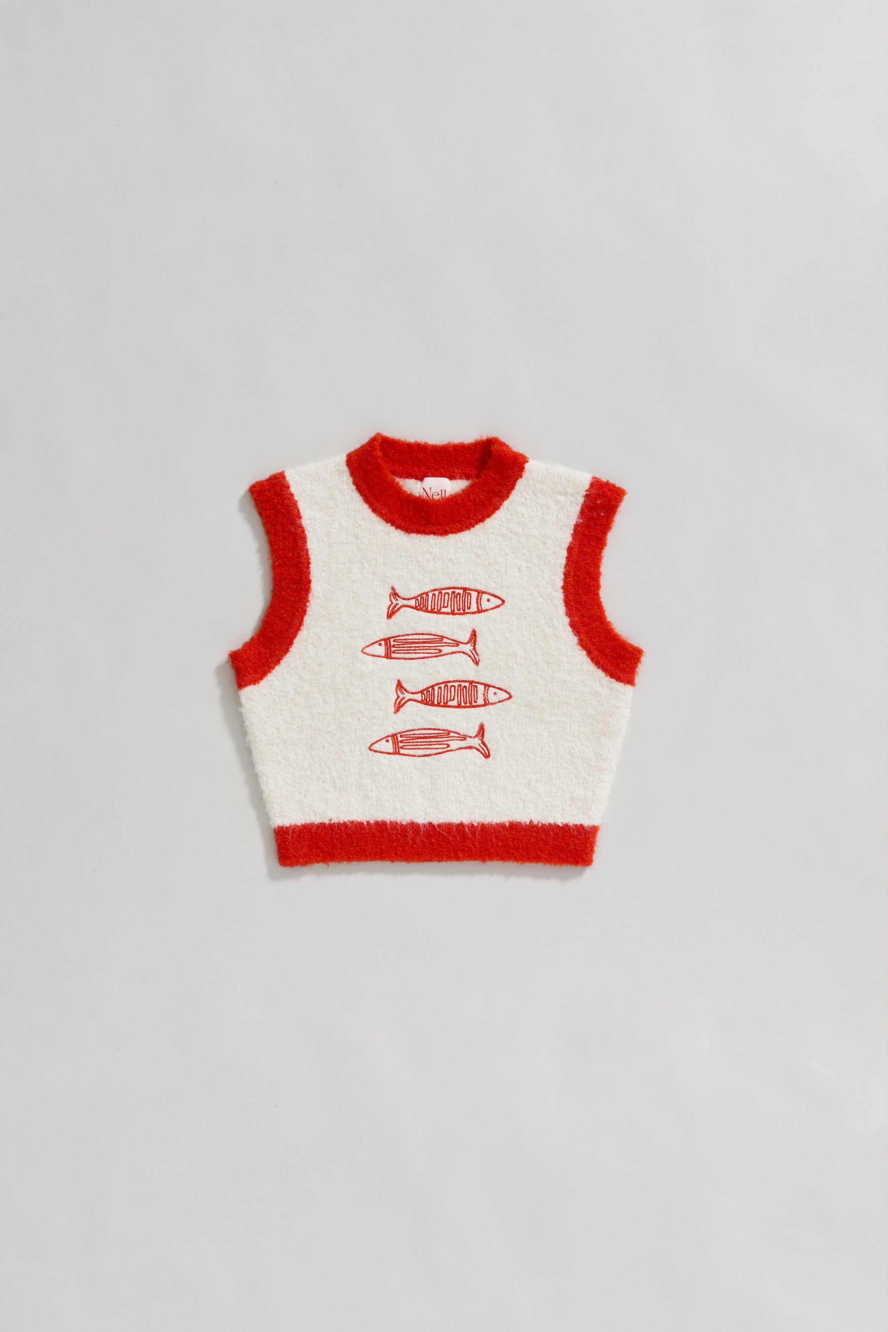 Sardine Boucle Knit Vest