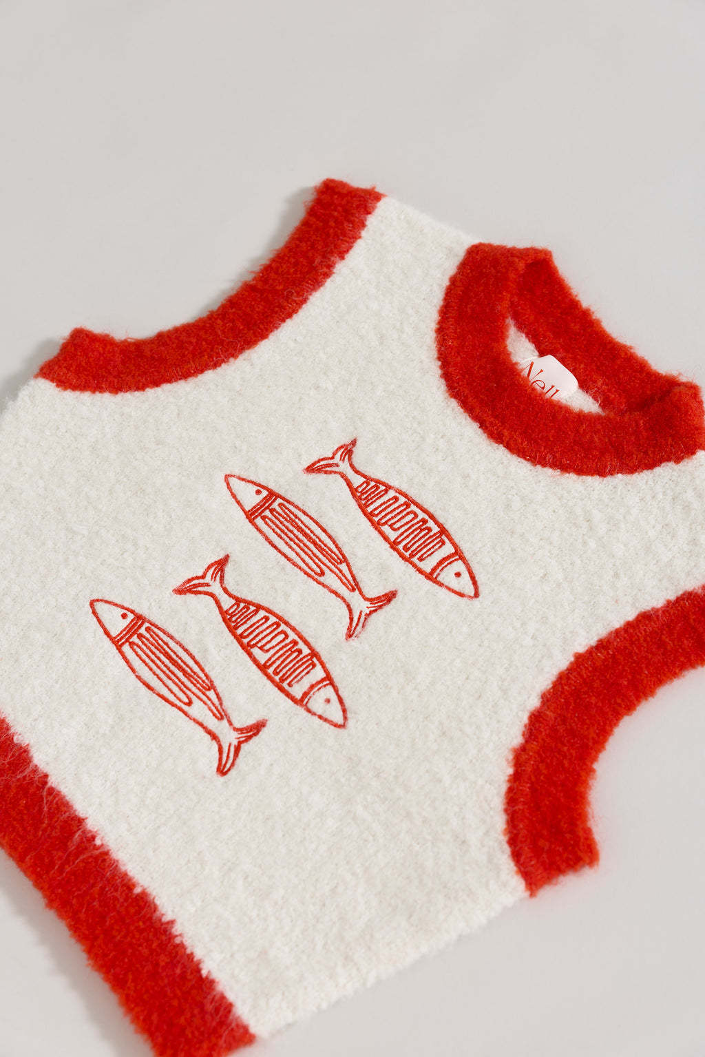 Sardine Boucle Knit Vest