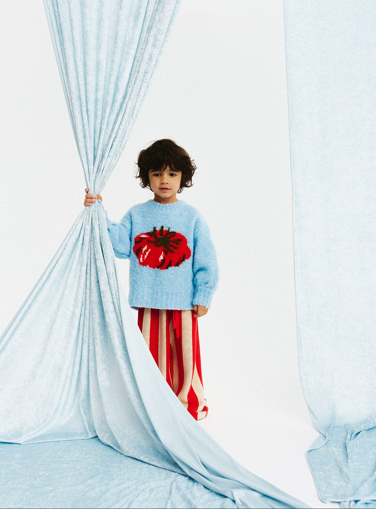Tomato Boucle Knit Jumper