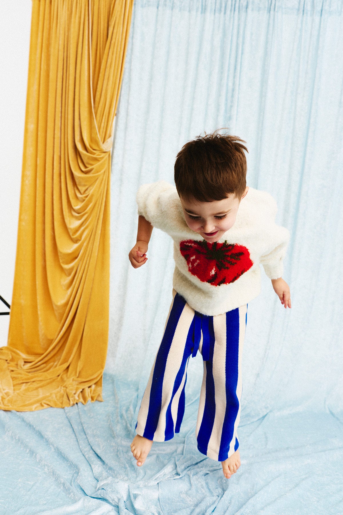 Blueberry Stripe Knit Pant